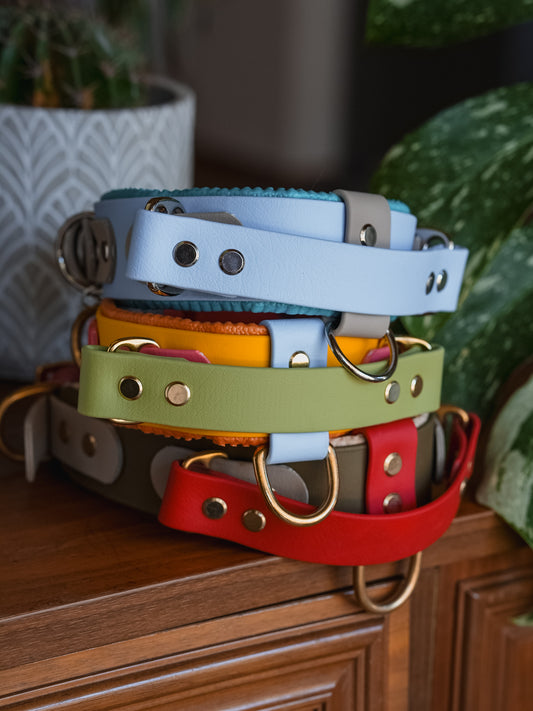 Halsband mit Griff BioThane® 38mm (KONFIGURATOR)