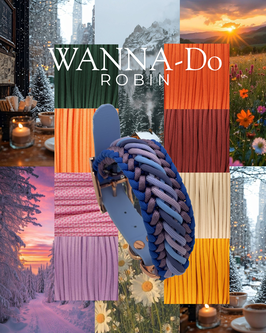 Wanna- Dos Paracordhalsband ROBIN