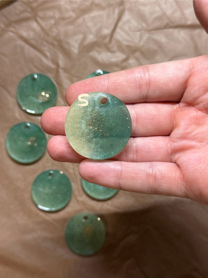 Epoxidharz Hundemarken - Serie Grüngold