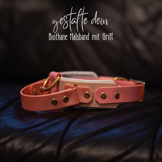 Biothane Halsband mit Griff