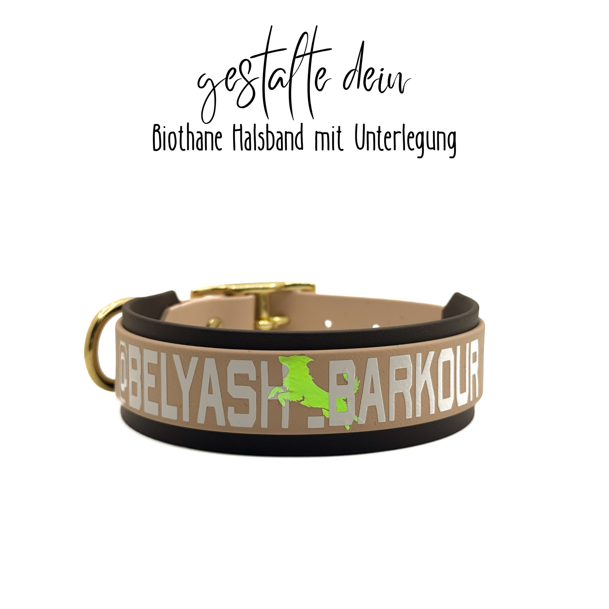Biothane Halsband Hunde 38mm beschriftbar