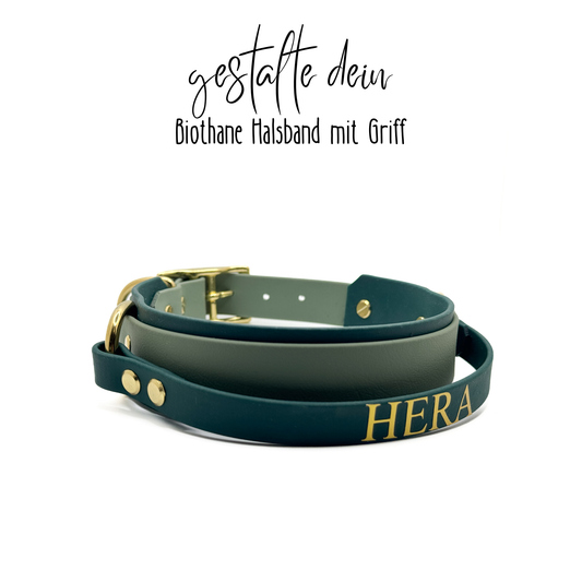 Biothane Halsband mit Griff