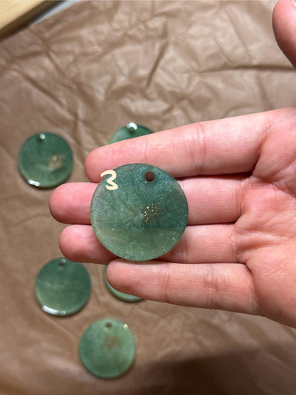 Epoxidharz Hundemarken - Serie Grüngold