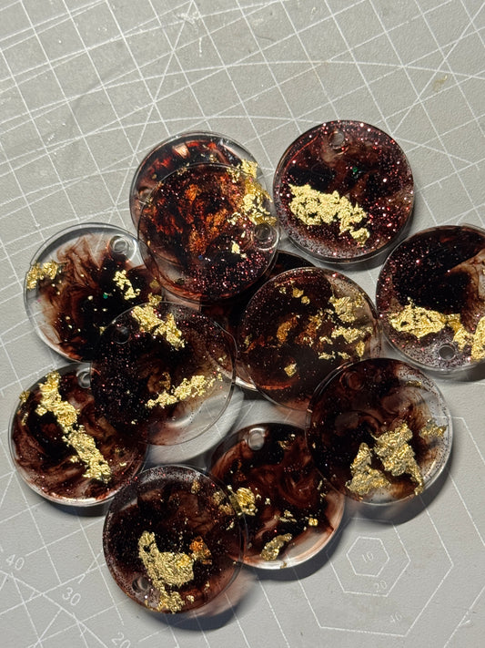 Epoxidharz Hundemarken - Serie Durchsichtig/Braun