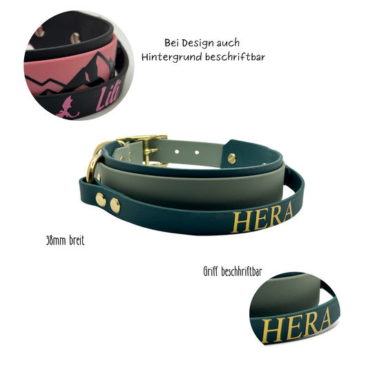Biothane Halsband mit Griff