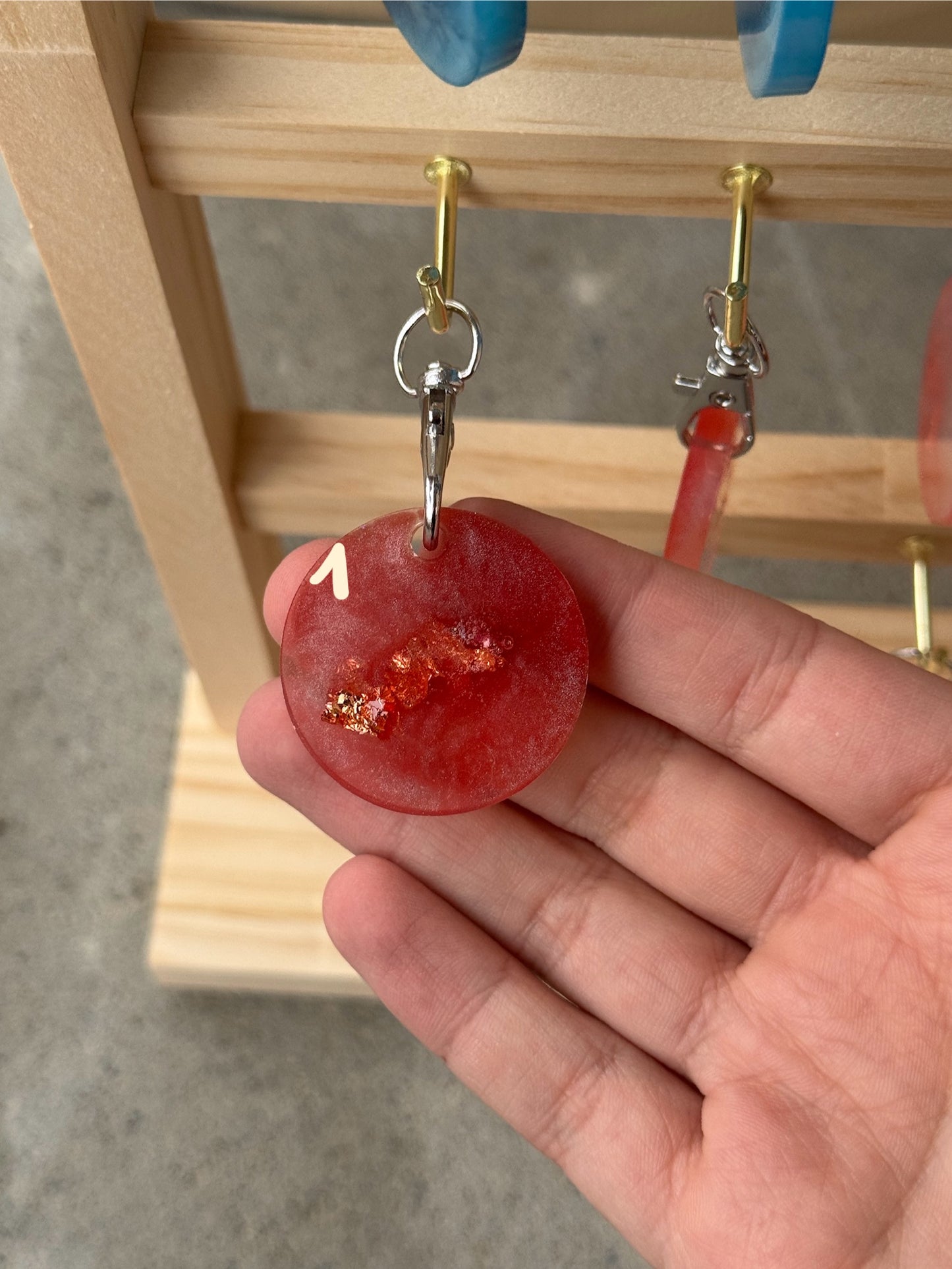 Epoxidharz Hundemarken - Serie Rosarot