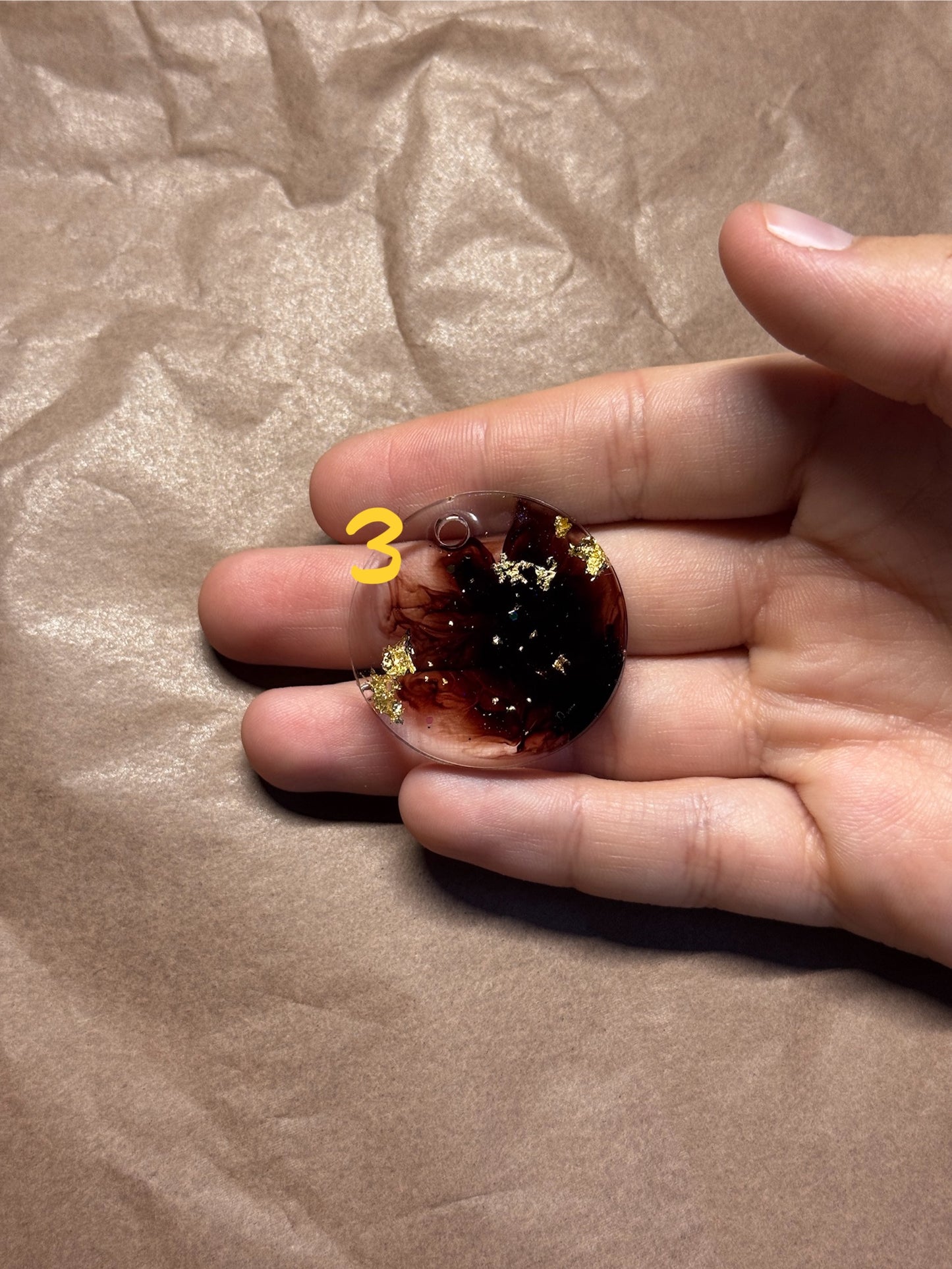 Epoxidharz Hundemarken - Serie Durchsichtig/Braun