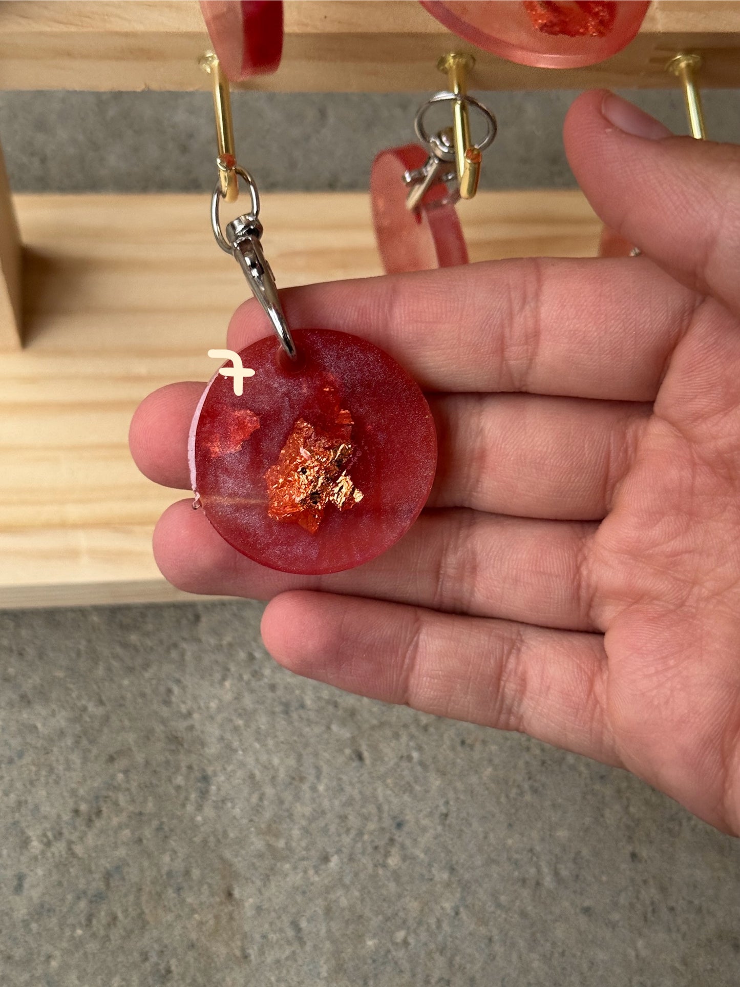 Epoxidharz Hundemarken - Serie Rosarot