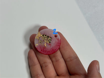 Epoxidharz Hundemarken - Rot/ Weiß