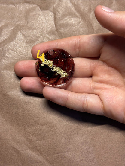 Epoxidharz Hundemarken - Serie Durchsichtig/Braun