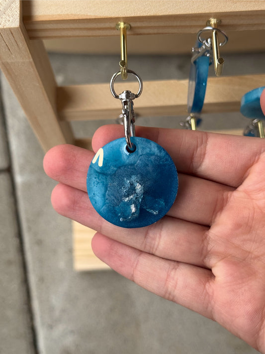 Epoxidharz Hundemarken - Serie Blausilber