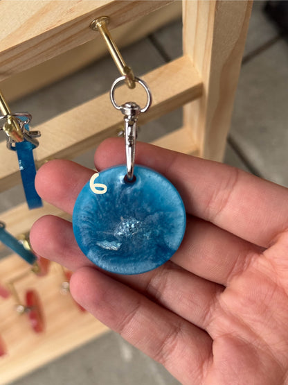 Epoxidharz Hundemarken - Serie Blausilber