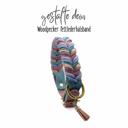 WOODPECKER Fettleder Halsband