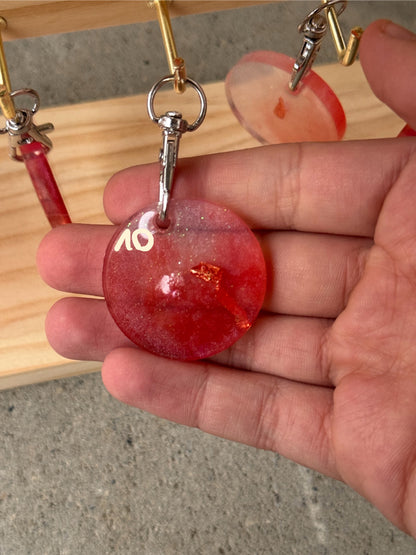 Epoxidharz Hundemarken - Serie Rosarot