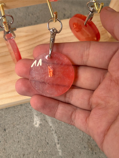 Epoxidharz Hundemarken - Serie Rosarot