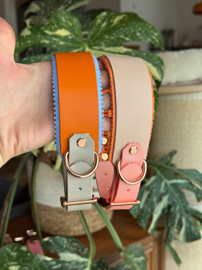 Halsband BioThane® mit Polsterung 38mm  (KONFIGURATOR)