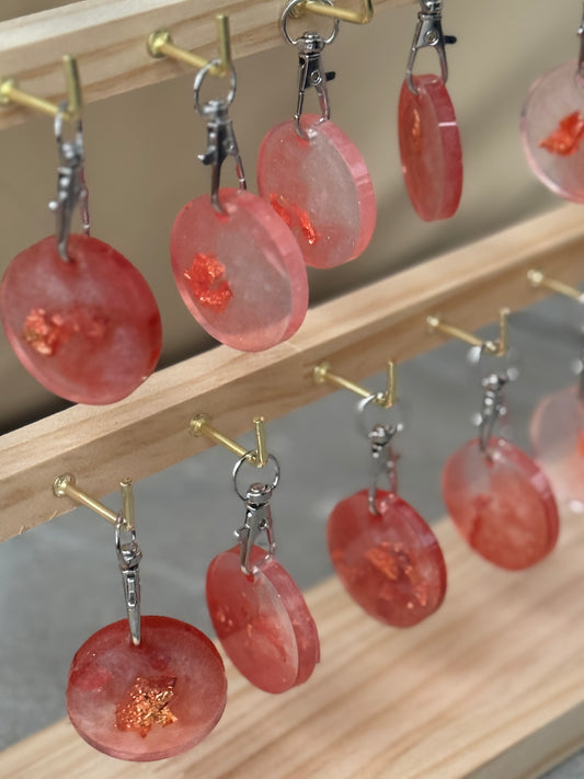 Epoxidharz Hundemarken - Serie Rosarot