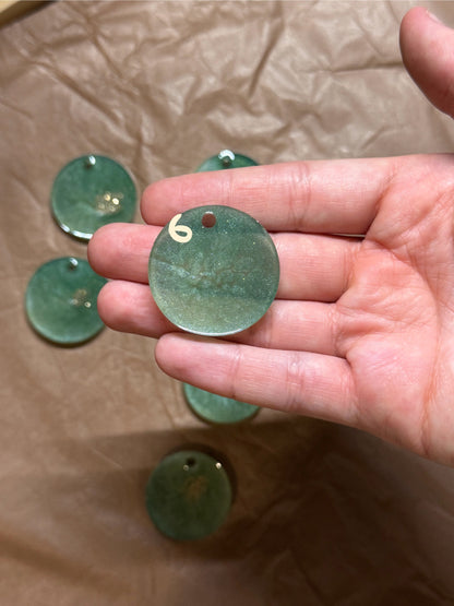 Epoxidharz Hundemarken - Serie Grüngold