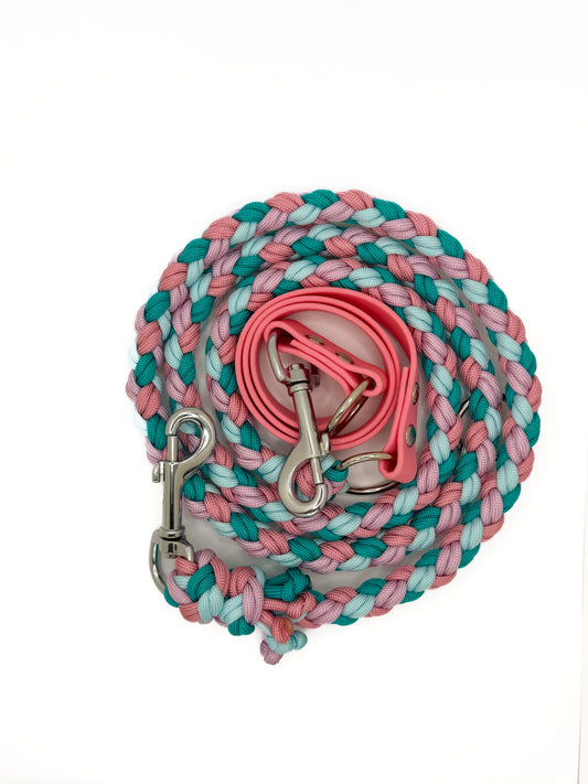 Paracord x Biothane Leine 1,5- 3m (4 Farben)