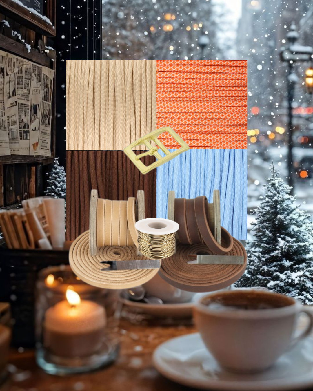 Wanna- Dos Fettlederhalsband Woodpecker