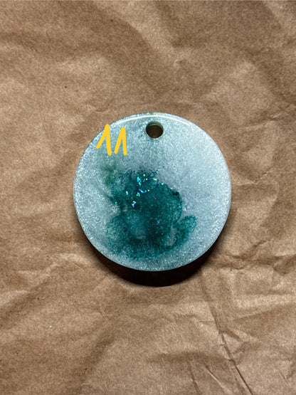 Epoxidharz Hundemarken - Serie Grün/Weiß