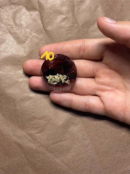 Epoxidharz Hundemarken - Serie Durchsichtig/Braun