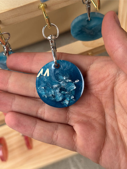 Epoxidharz Hundemarken - Serie Blausilber