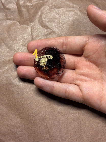 Epoxidharz Hundemarken - Serie Durchsichtig/Braun