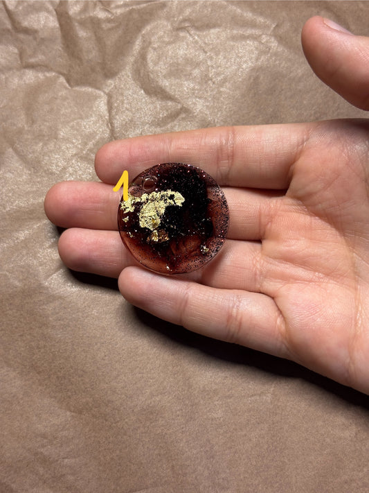 Epoxidharz Hundemarken - Serie Durchsichtig/Braun