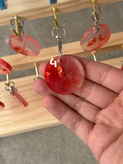 Epoxidharz Hundemarken - Serie Rosarot