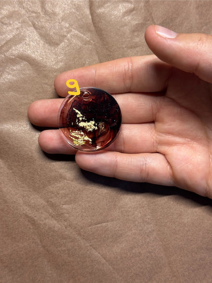 Epoxidharz Hundemarken - Serie Durchsichtig/Braun