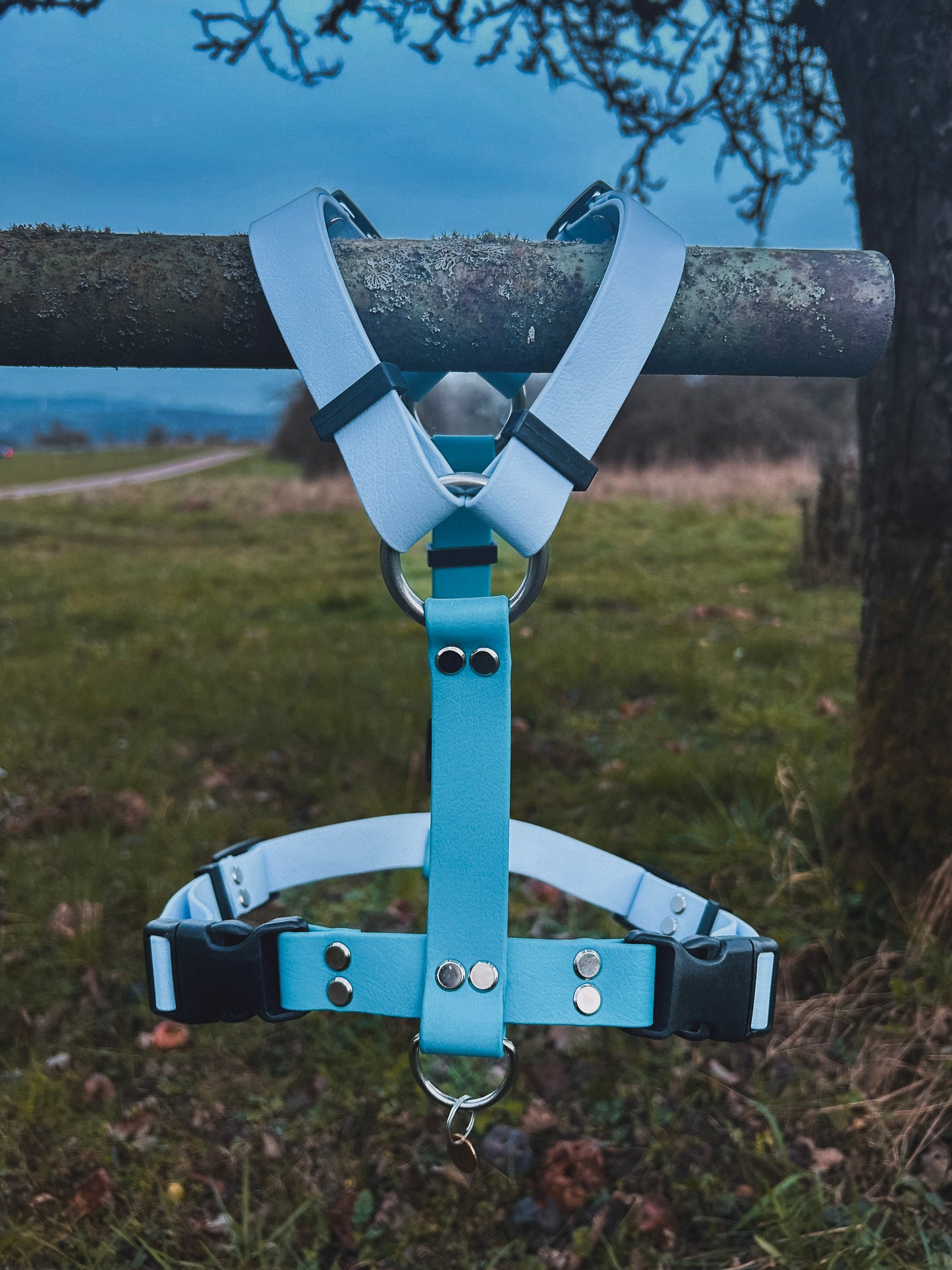 Führgeschirr BioThane® 1-2 farbig / 5-fach verstellbar