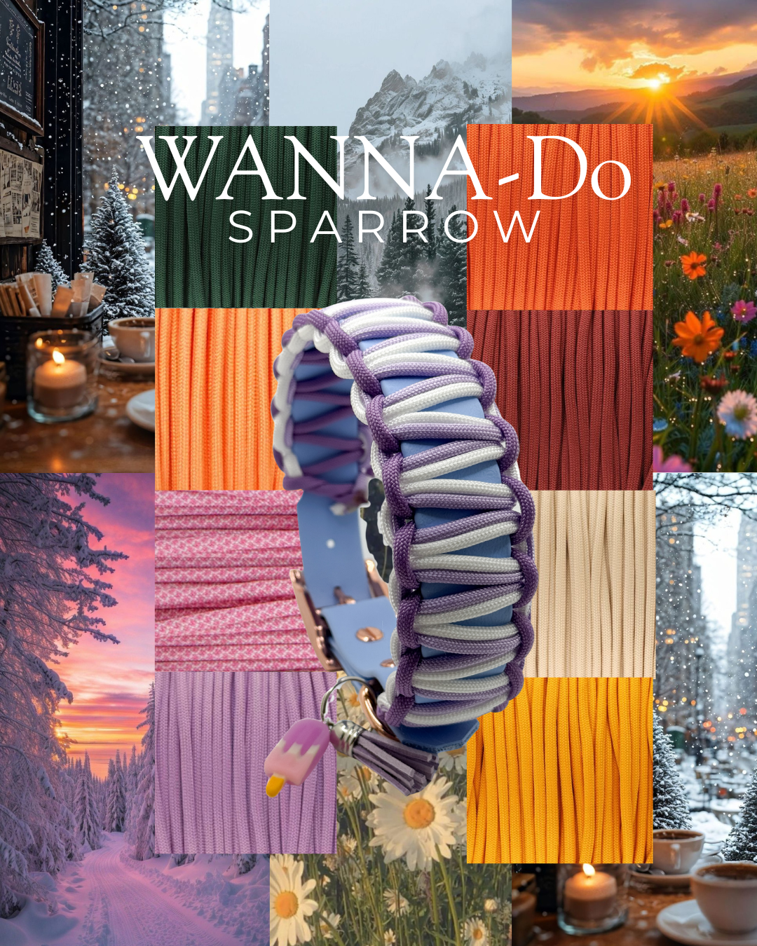Wanna- Dos Paracordhalsband SPARROW