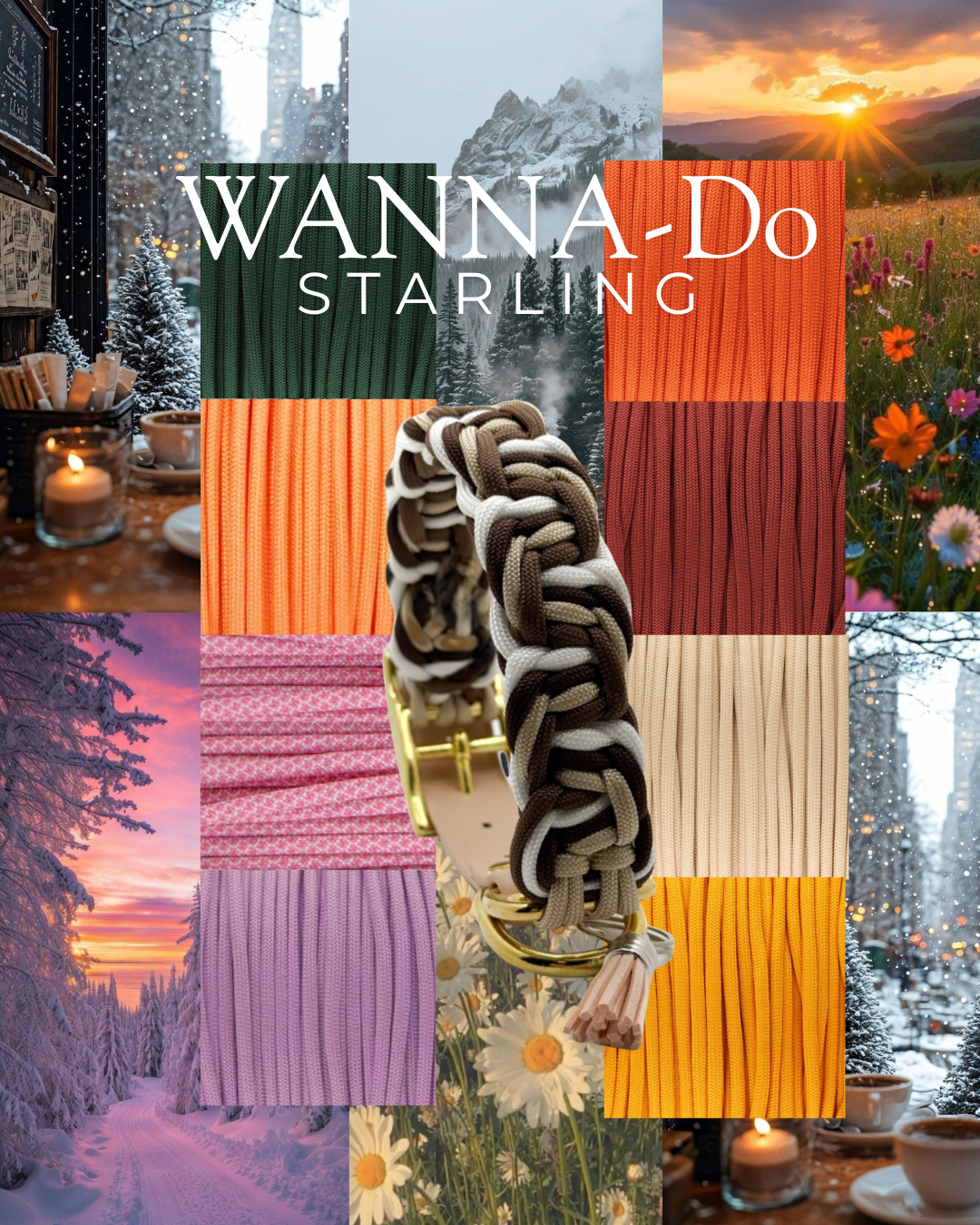 Wanna- Dos Paracordhalsband STARLING